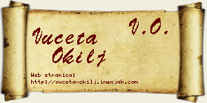 Vuceta Okilj vizit kartica